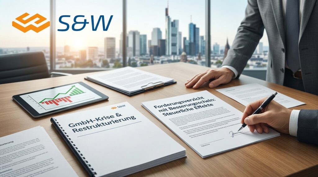 Steuerliche Gestaltung im Praxisfall: Wie ein Forderungsverzicht mit Besserungsschein und der Verlustrücktrag die GmbH-Sanierung steuern. Jetzt lesen!