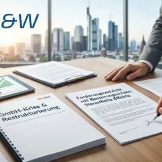 Steuerliche Gestaltung im Praxisfall: Wie ein Forderungsverzicht mit Besserungsschein und der Verlustrücktrag die GmbH-Sanierung steuern. Jetzt lesen!